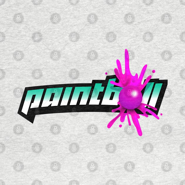 Paintball exploding logo by MplusC